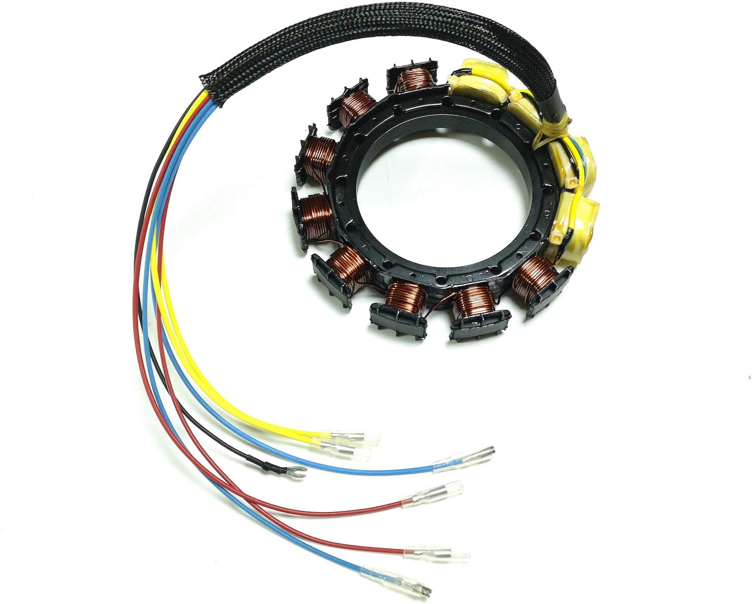 Stator for Mercury 174-9873-16 Outboard 135 150 175 210 HP SportJet 18-5867 398-9873A39 9873A3 9873A4 2-Stroke 6-Cylinder 16-AMP XR2 XR4 CARB M2 2.5 L 1997-2005