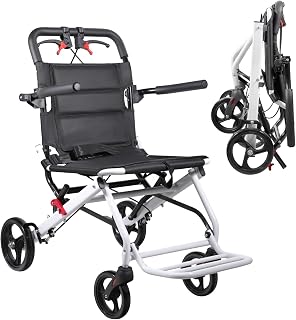 Wheel Chair for Adults,Transport Wheelchair Lightweight Foldable,Transport Chair for Senior,All Terrain Applicable,Travel Wheelchairs Can be Easily Placed in The Trunk.