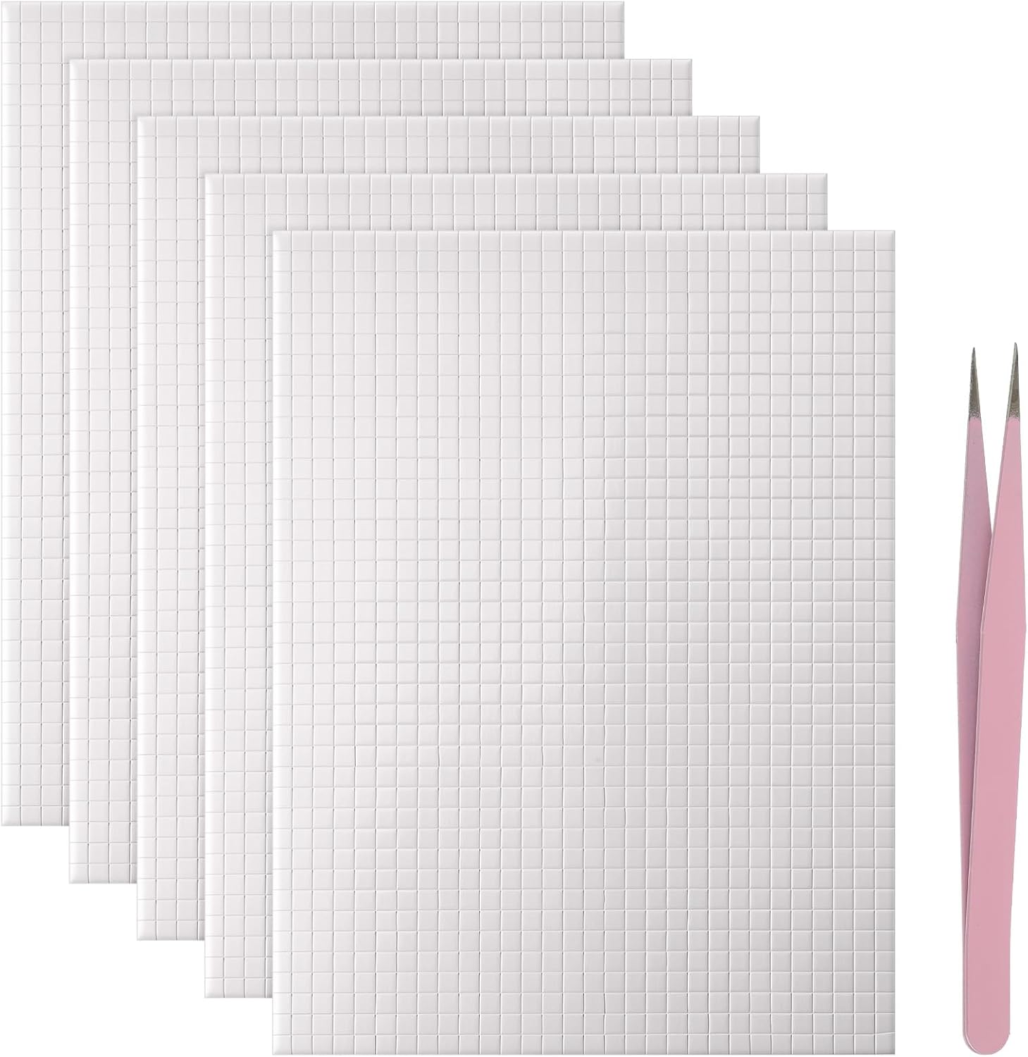 Foam Adhesive Squares, 6000 PCS Double-Sided Adhesive Pads with Tweezers