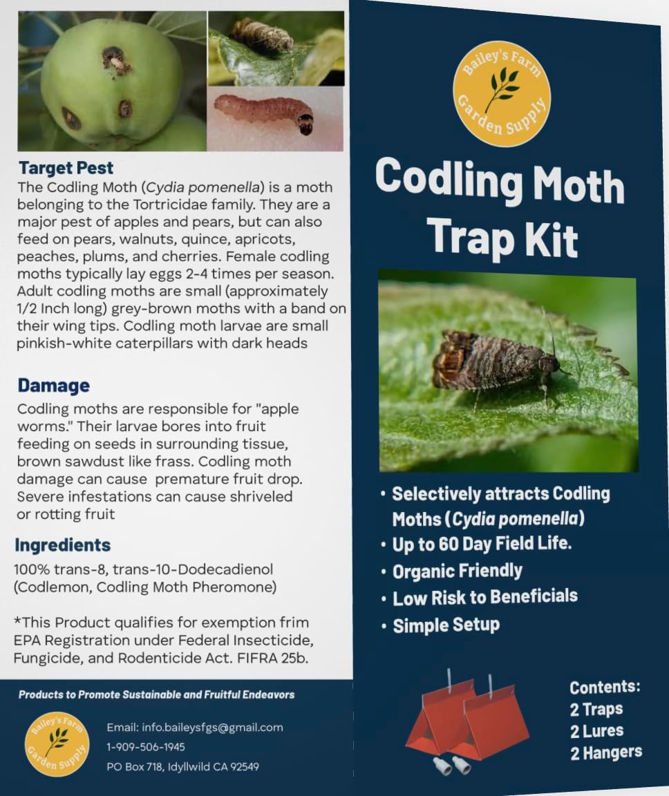 Bailey's Codling Moth Trap Kit, (2-Pack)