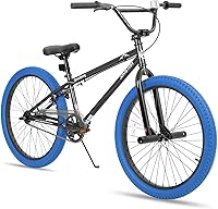 JOYSTAR Brockway 20" 24" Kids BMX Freestyle Bike for Boys Girls 6-14 Beginner Riders Durable Steel Frame 2 Pegs Multiple Colors