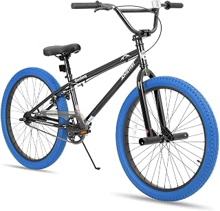 JOYSTAR Brockway 20" 24" Kids BMX Freestyle Bike for Boys Girls 6-14 Beginner Riders Durable Steel Frame 2 Pegs Multiple Colors