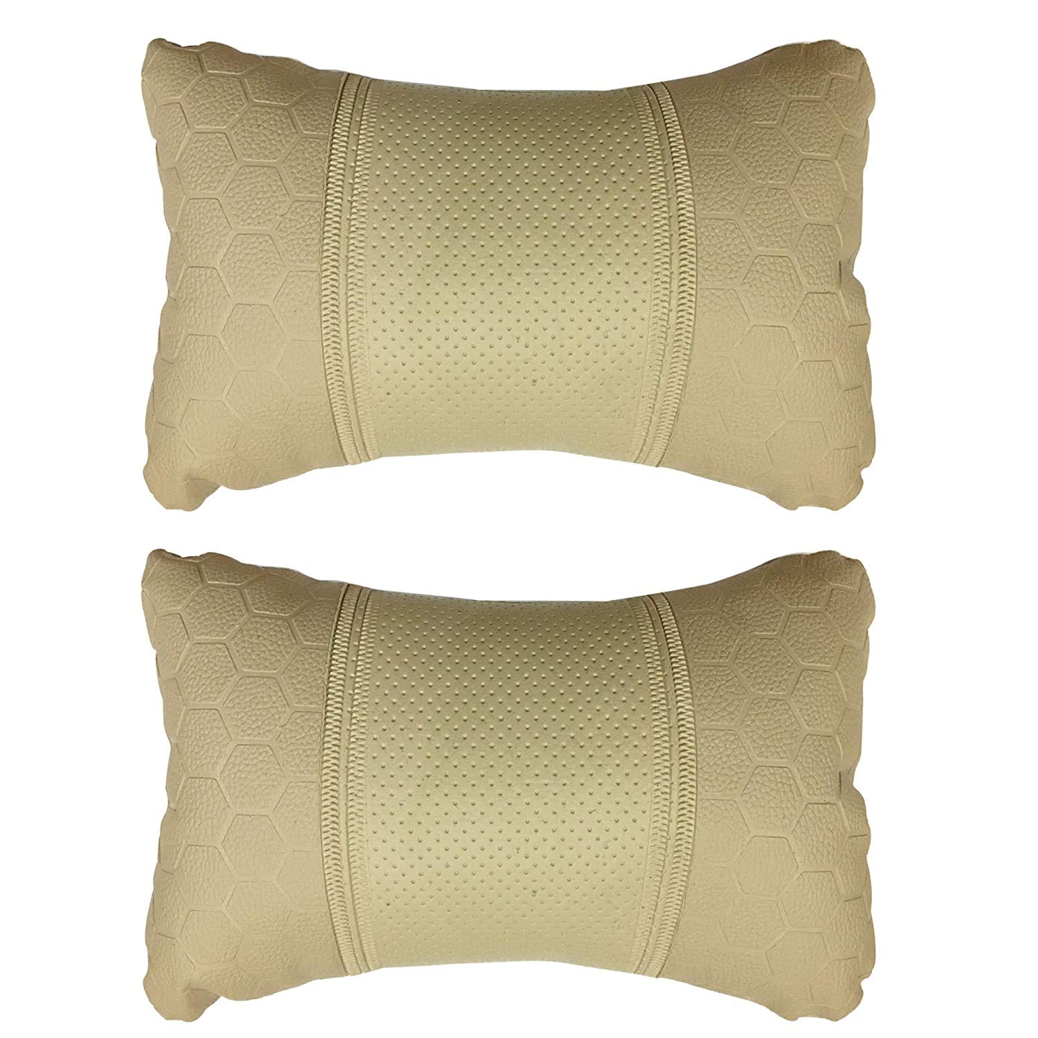 Kandid Car Seat Neck Leather Cushion Pillow for Maruti Suzuki Swift Dzire