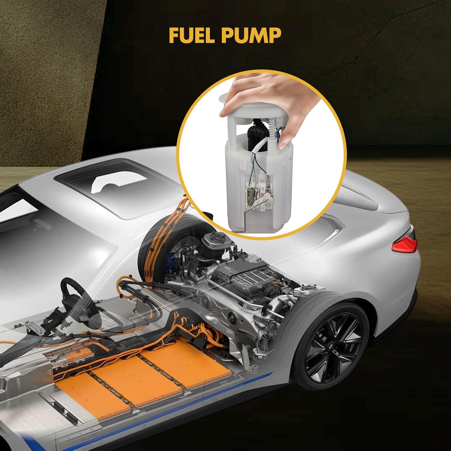 OCPTY Fuel Pump Electric Module Assembly Replacement for 2000-2002 for Hyundai Accent 1.5L 2001-2002 for Hyundai Accent 1.6L 323-59107, E8994M, P76166M, SP3052M - Image 2