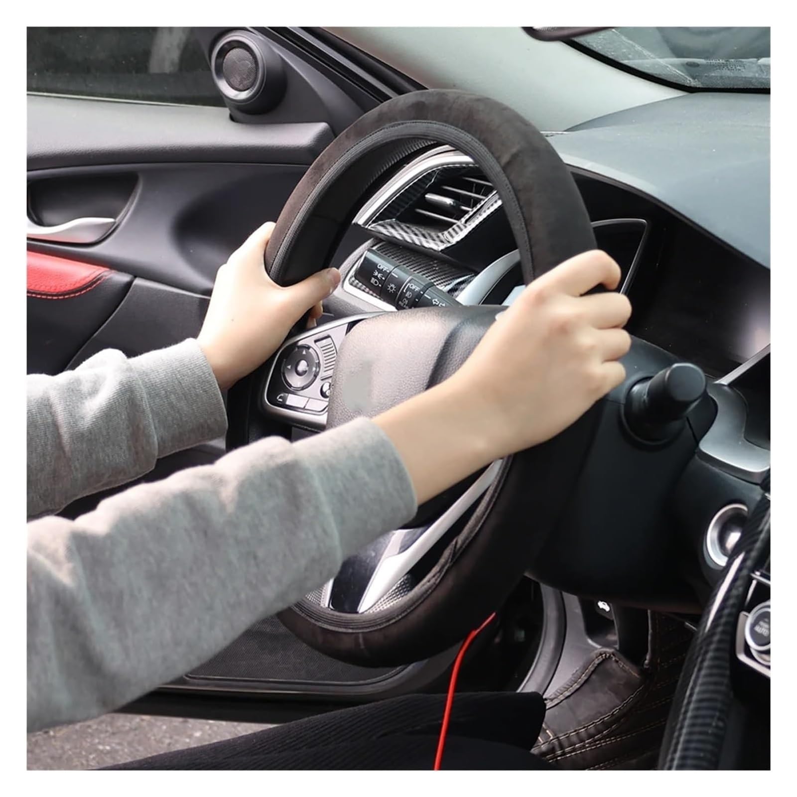 Cubierta Volante Coche Funda para Cubierta De Calefacción Calentador Invierno Protector Universal Automóvil Accesorios Cubiertas para Volante Automóvil Protector para Volante