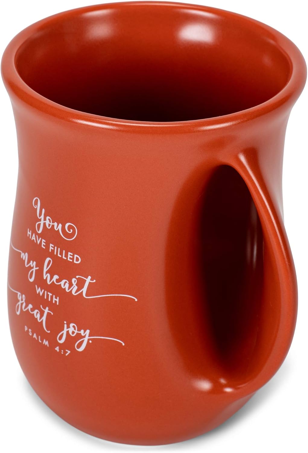 Lighthouse Christian Products Grateful For You Harvest Orange 14 Ounce Ceramic Handwarmer Mug