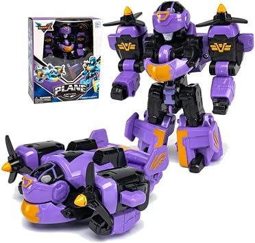 Transformable Robot Toys Transforming Airplane to Robot, 5 Year Old Boy Birthday Gift, STEM Toys for Ages 5-7, Preschool Construction Building Toys for Kids, Toy for 3 4 5 6 7 8 Year Old Boy