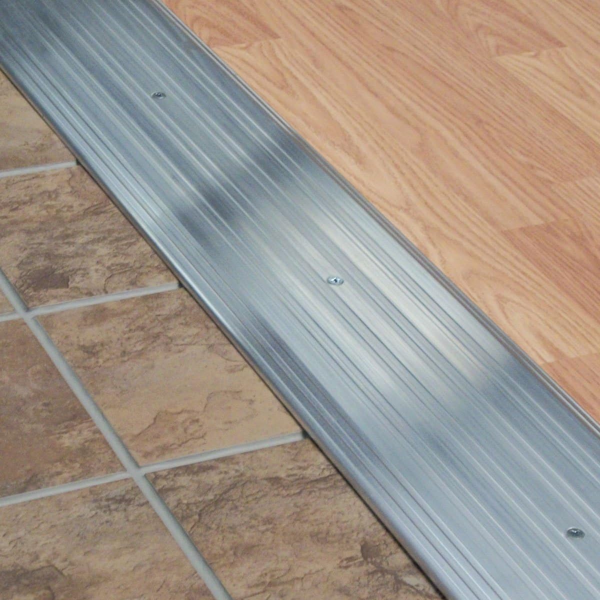 M-D Building Products 11619 M-D Heavy Duty Fluted Saddle Threshold, 36 in L X 6 in W X 1/2 in H, Aluminum, quot x 6&quot x quot, Unfinished - Door Thresholds - 