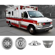 4pcs 16" Dually Wheel Simulator for 1974-1998 Ford F350;1992-2021 E350/E450