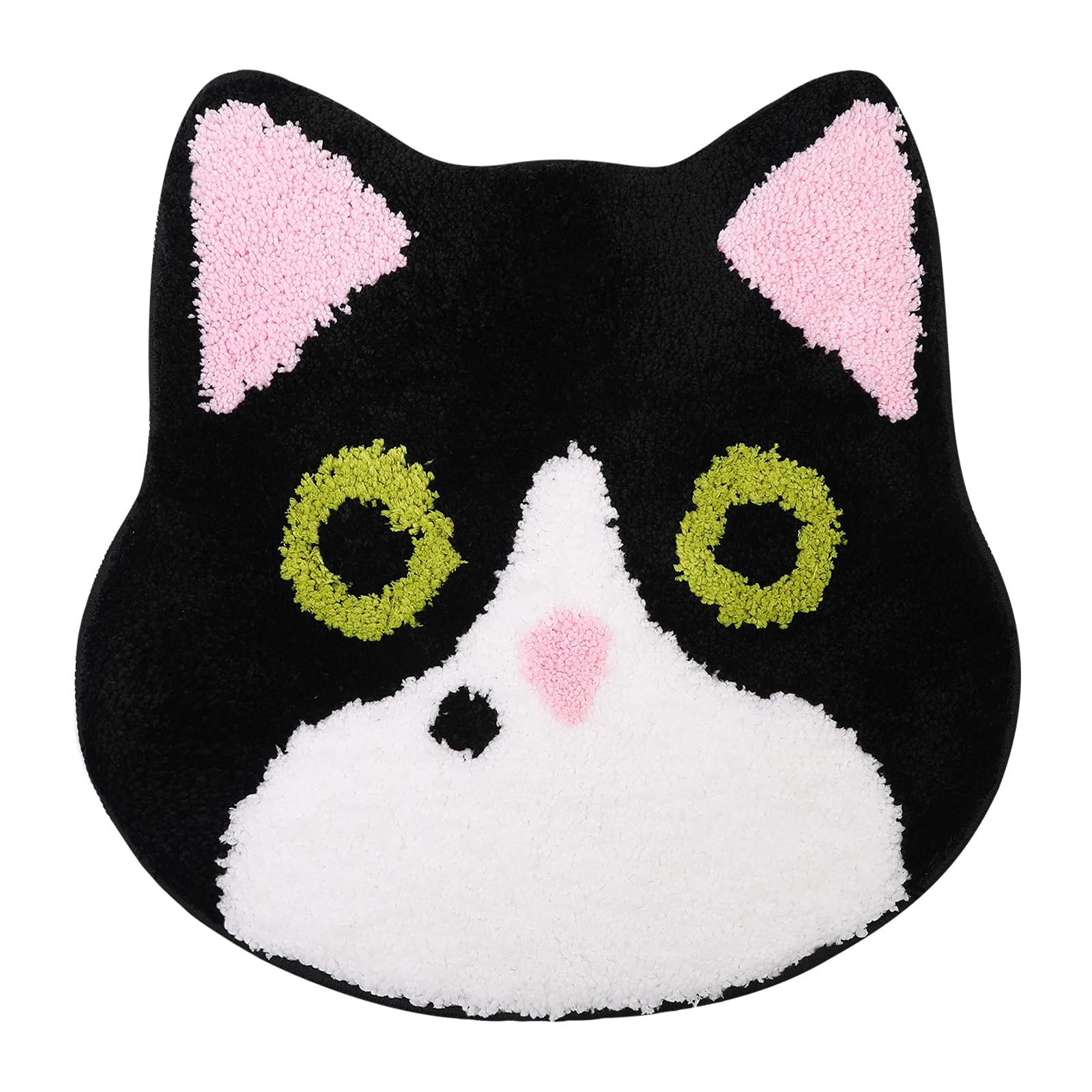 KAMA BRIDAL Cute Bath Mat Cat Bath Rugs for Bathroom Floor Non-Slip Backing Shower Mat Fast Absorbent Thick Soft Microfiber Machine Washable(
