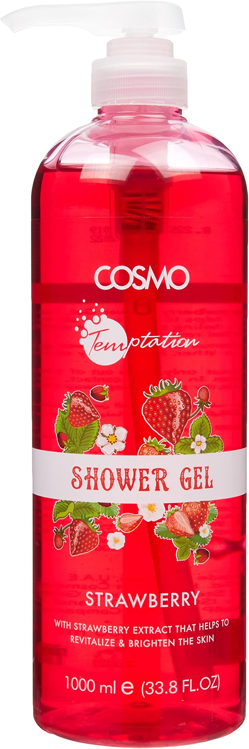 Temptation Shower Gel Strawberry, 1000ml