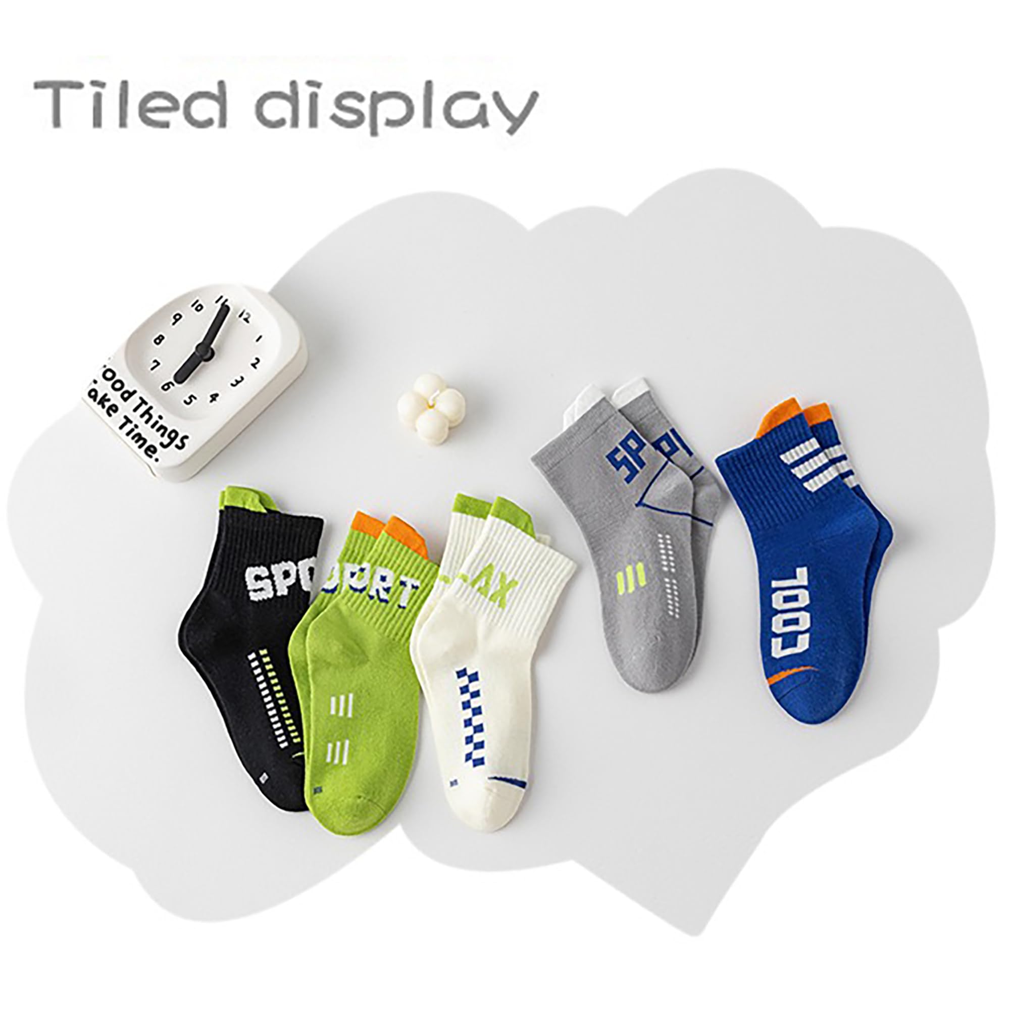 Ragazzi Sport Calzini Bambini Novità Mid Calf Taps Morbido Cotone Atletico Crew Calze per bambini indossare tutti i giorni 10 paia M 3-12 anni