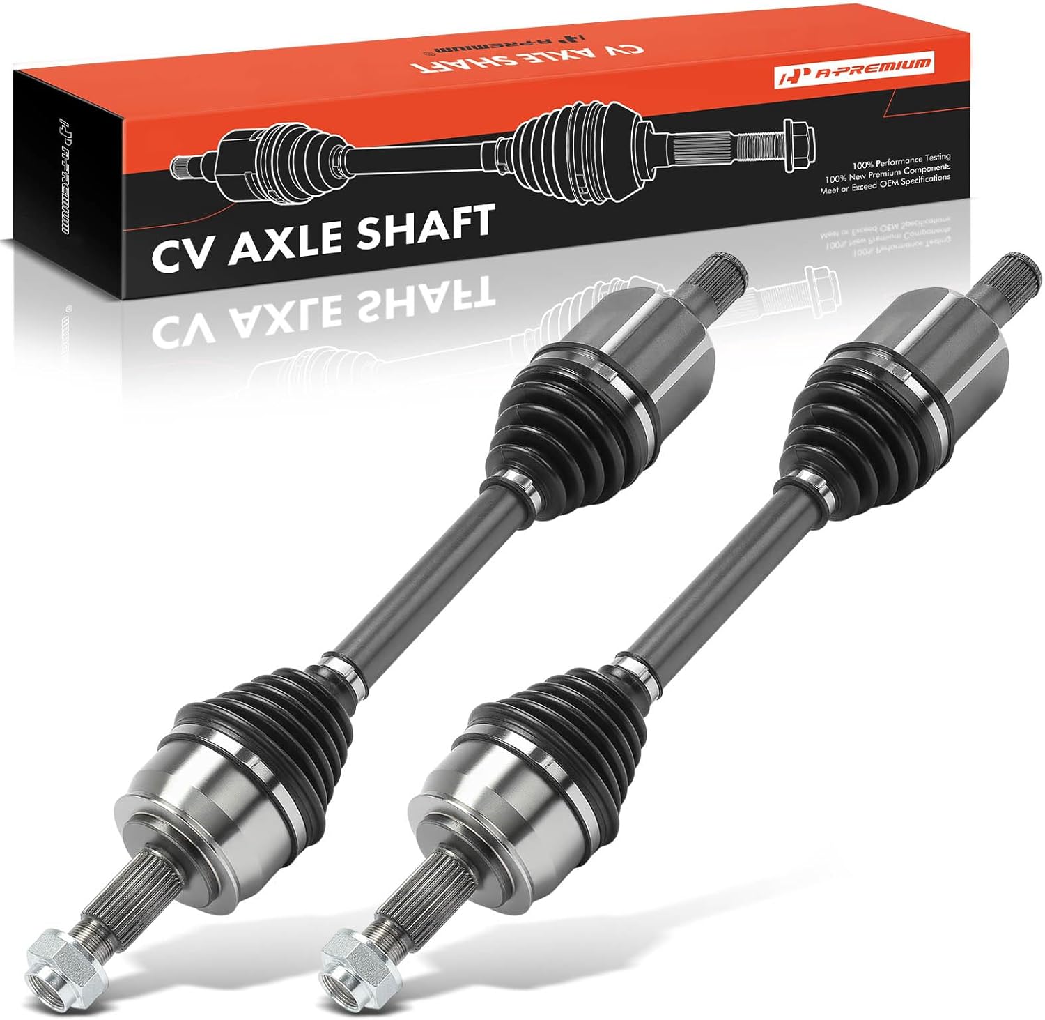 A-Premium Pair (2) Front CV Axle Shaft Assembly Compatible with Jeep Compass 2018 2019 2020 2021 L4 2.4L, AWD with 3.73 Axle Ratio, Driver and Passenger Side