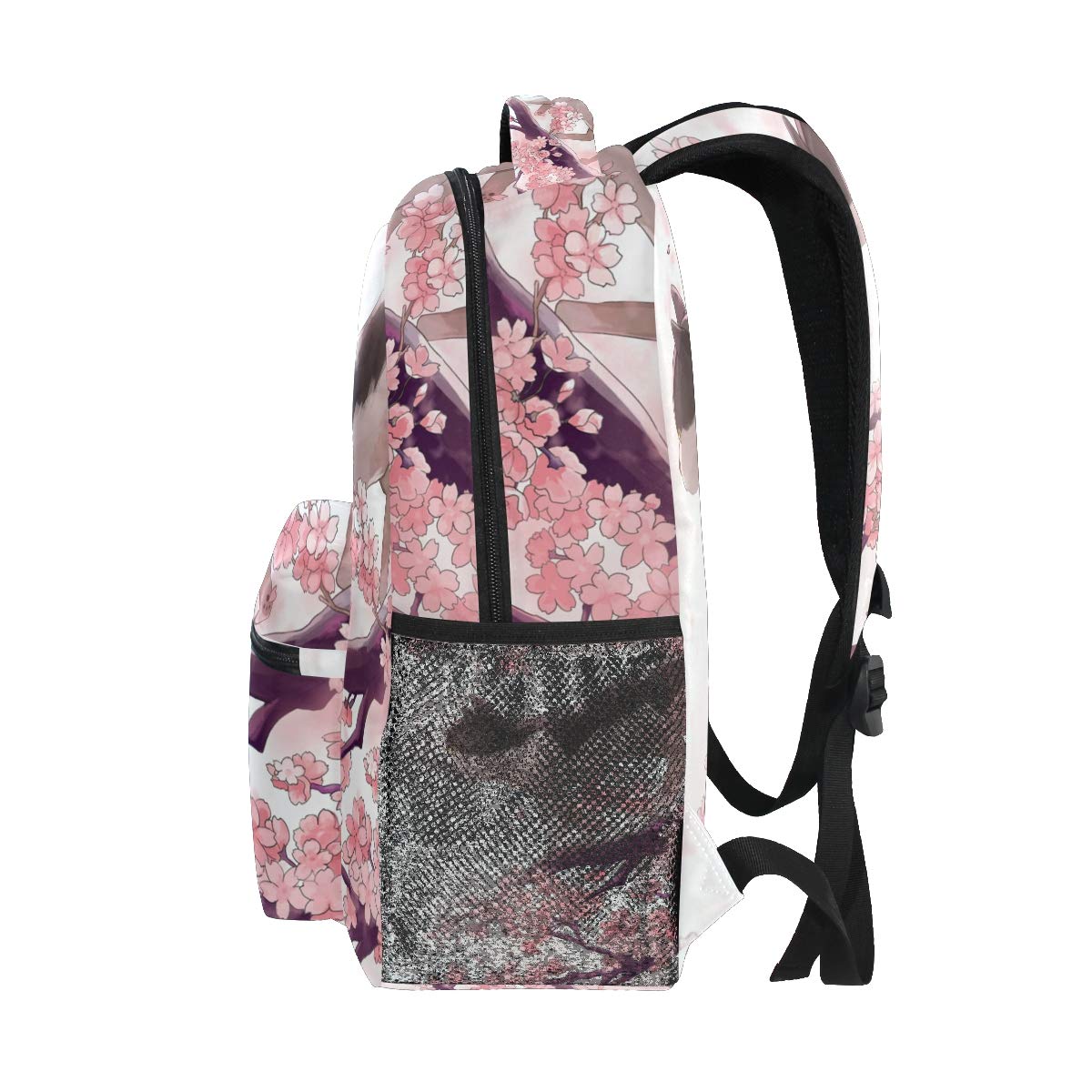 Chat Debout sur Le Sac à Dos d'école de Cerisier pour Le Sac de Voyage de Sac de Voyage d'enfants de Filles de garçons