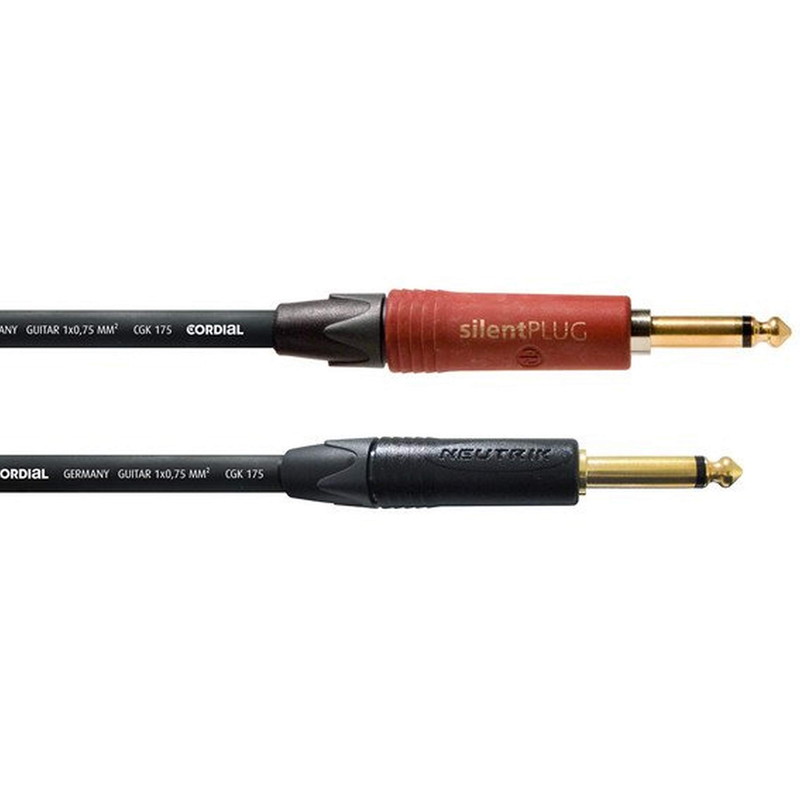 CORDIAL CSI 9 PP-METAL-SILENT Instrumentenkabel 9 m - Instrumentenkabel