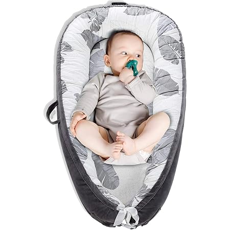 Amazon Co Jp ベビーネスト ベビーベッド 乳幼児用ベッド ベッド ベビーベッド 添い寝 寝返り防止 赤ちゃん ベビーマット ベッドインベッド 軽量ベッド 快適な素材 お出かけ 簡単取り外し 洗濯可能 出産祝い グレー ベビー マタニティ