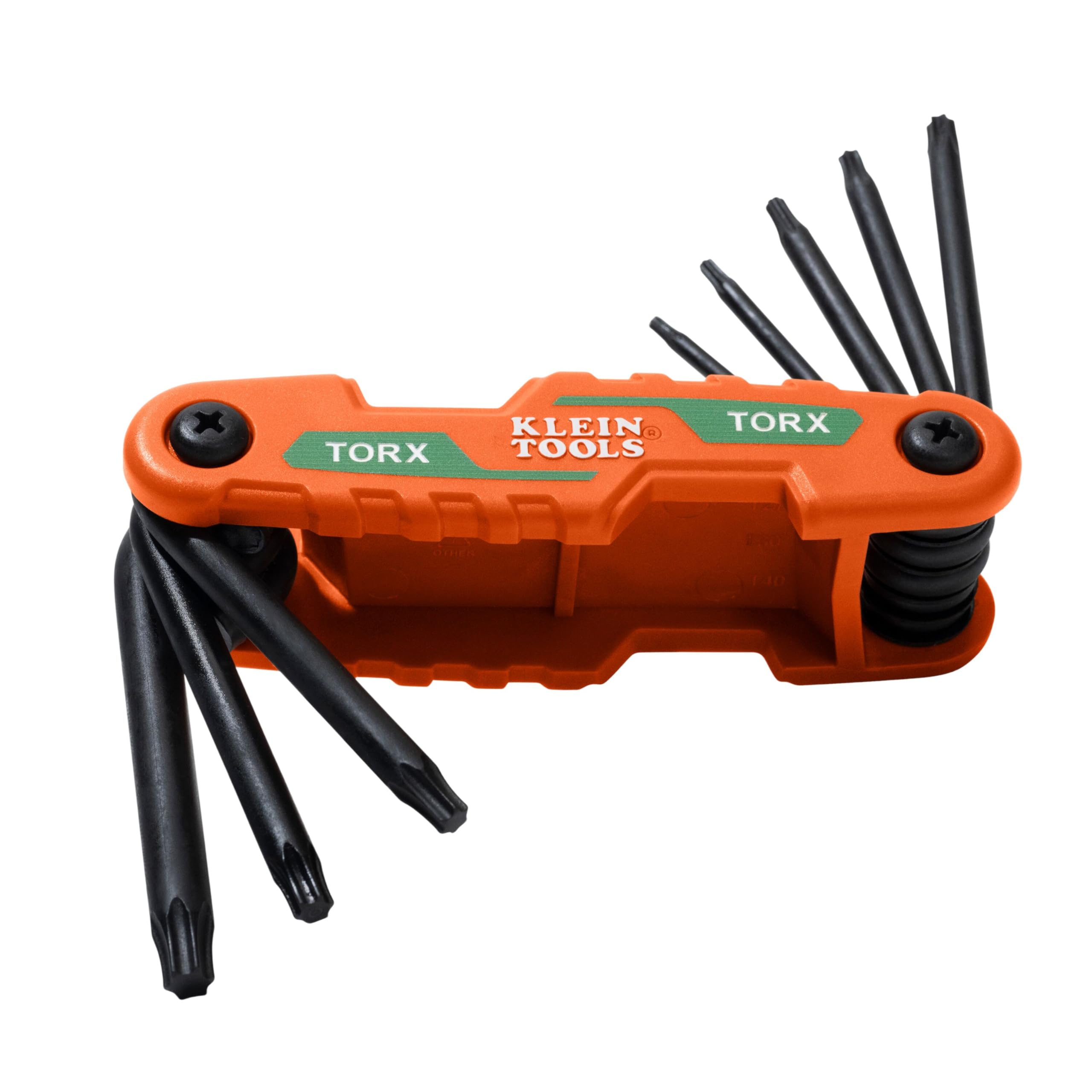 Klein Tools 70540T Compact Folding Torx Key Set, 8 Keys T9 to T40