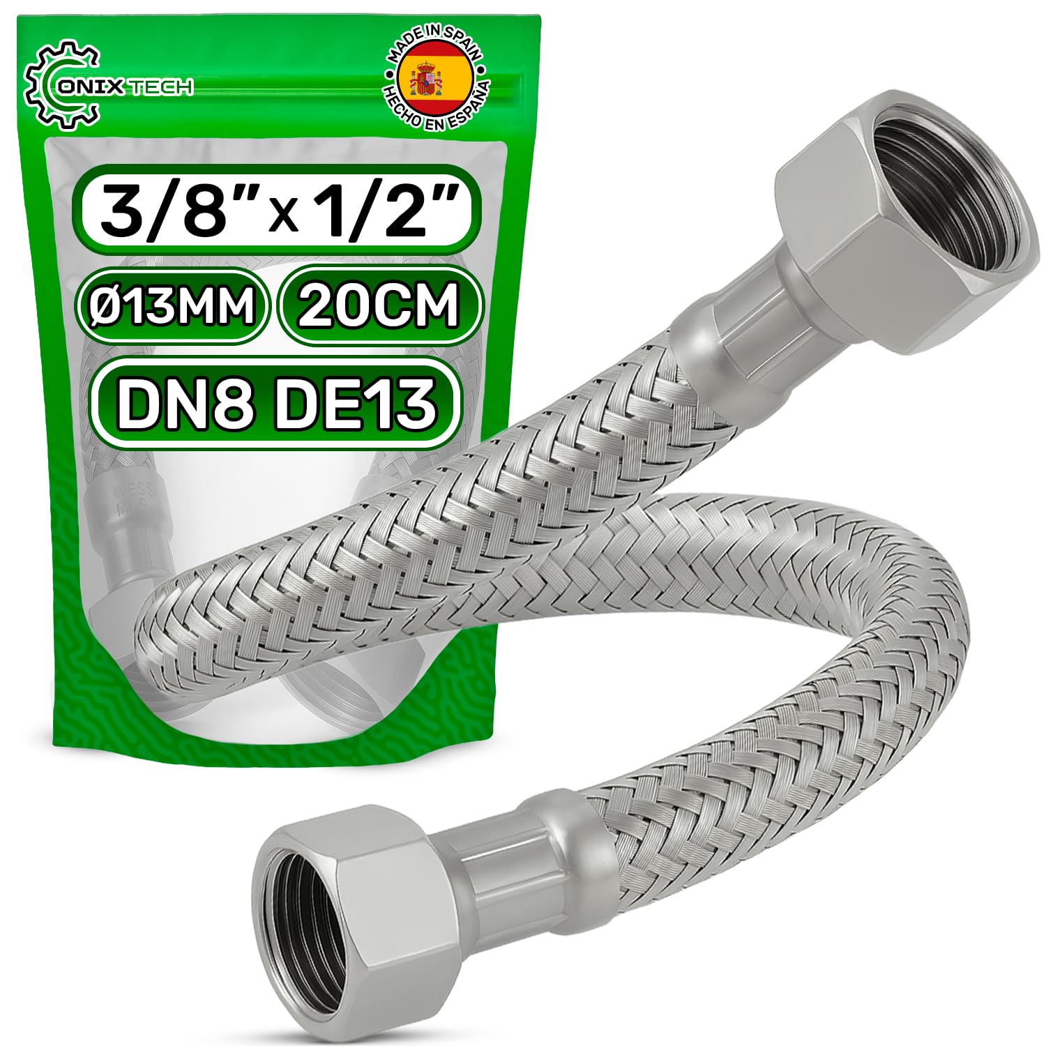 Flexi Pipe 20 cm Female 3/8” x Female 1/2” DN8 DE13