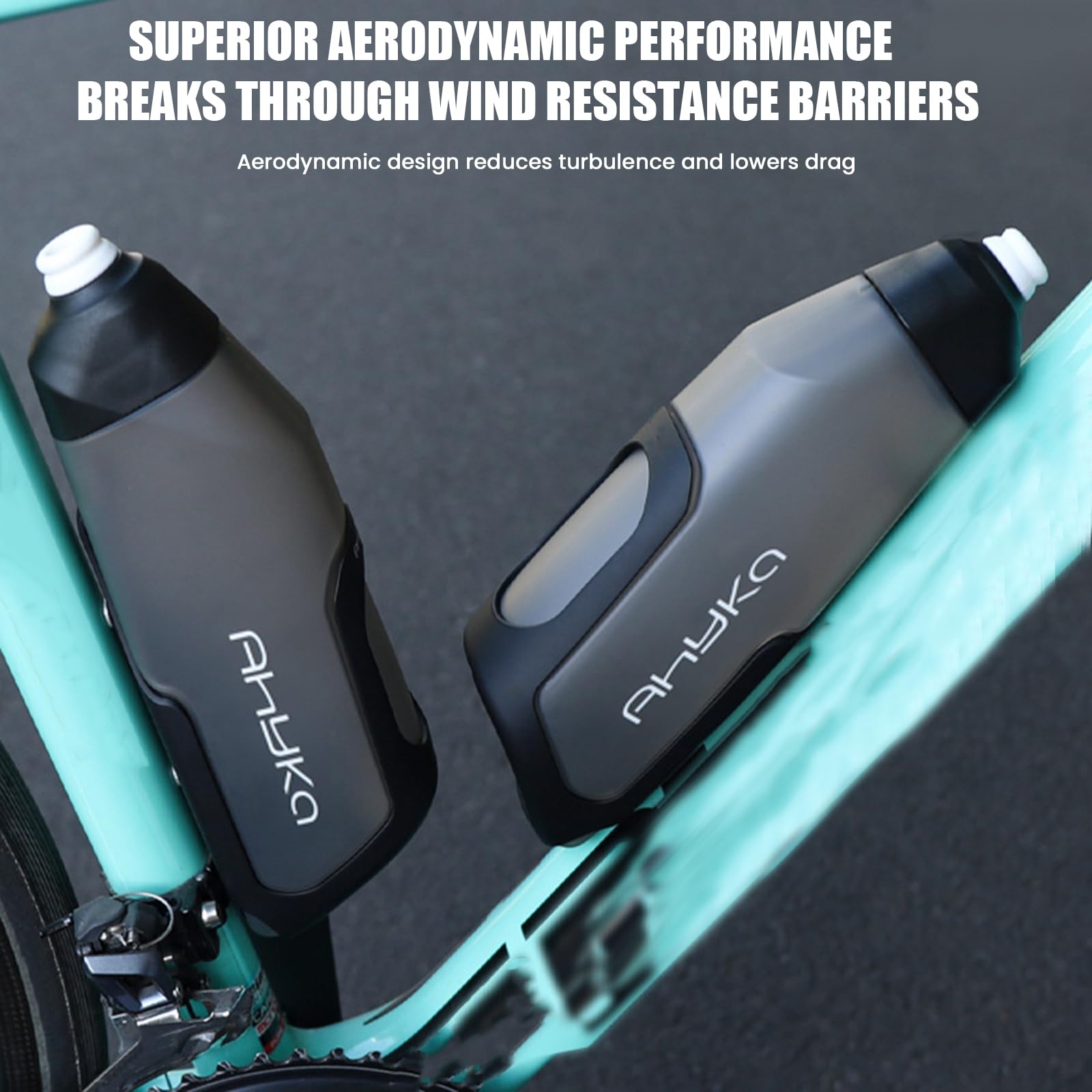 Aerodynamiczny zestaw wsporników na bidon rowerowy, 600 ml, do rowerów szosowych MTB, lekka rama, nawodnienie