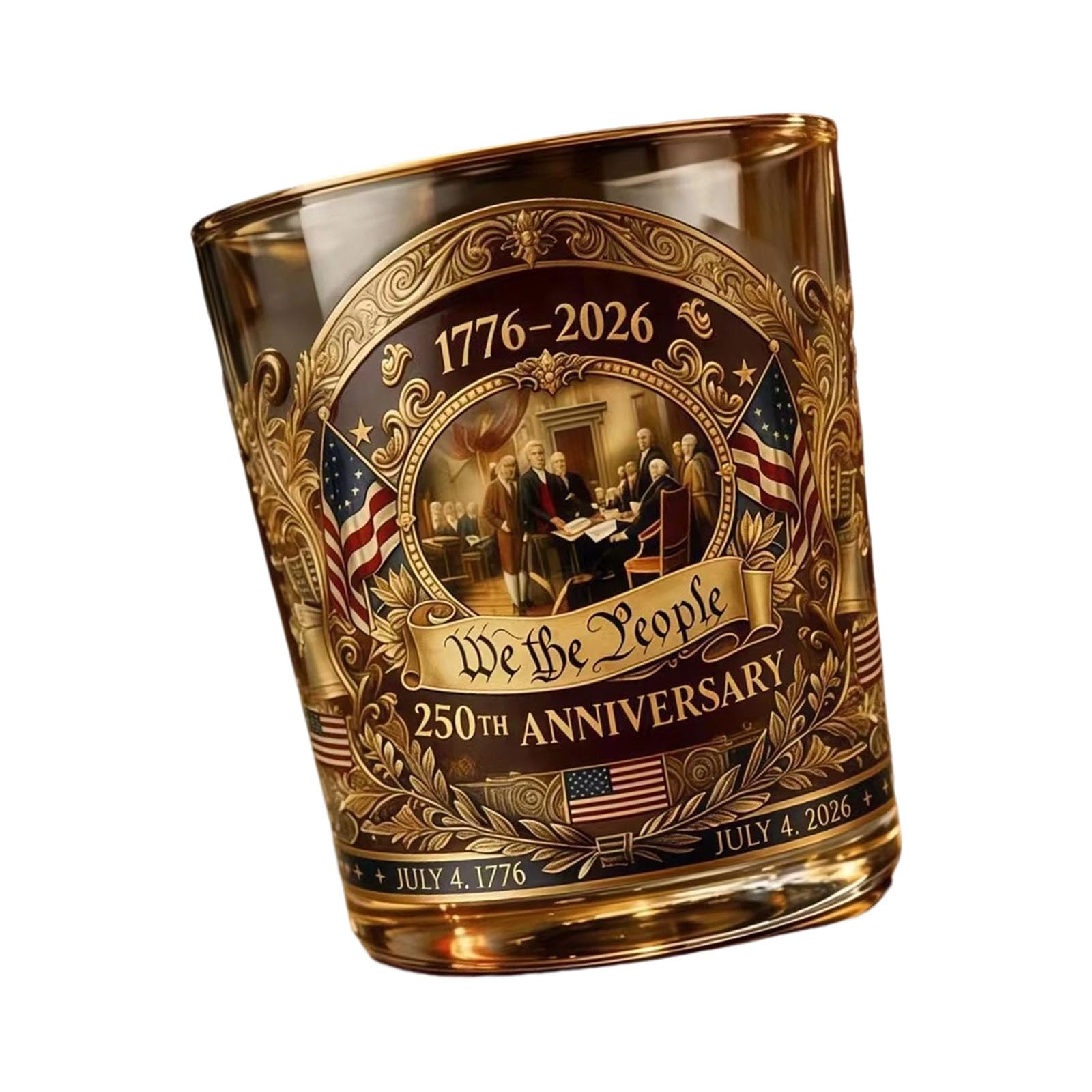 Tsophreniq 250Th Anniversary 300Ml Whiskeys Glass Borosilicate Glass Drinking Cup Ideal for Hot and Cold Beverages Irish