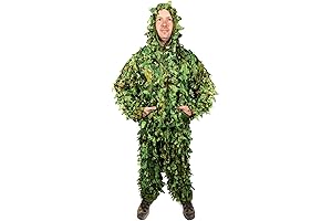 Arcturus Men's 3-D Leafy Ghillie Suit, Over 1000 Laser-Cut Leafs Camo Suit...