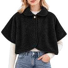 Winter Shoulder Shawl Cape Poncho for Women, Ladies Bed Jackets