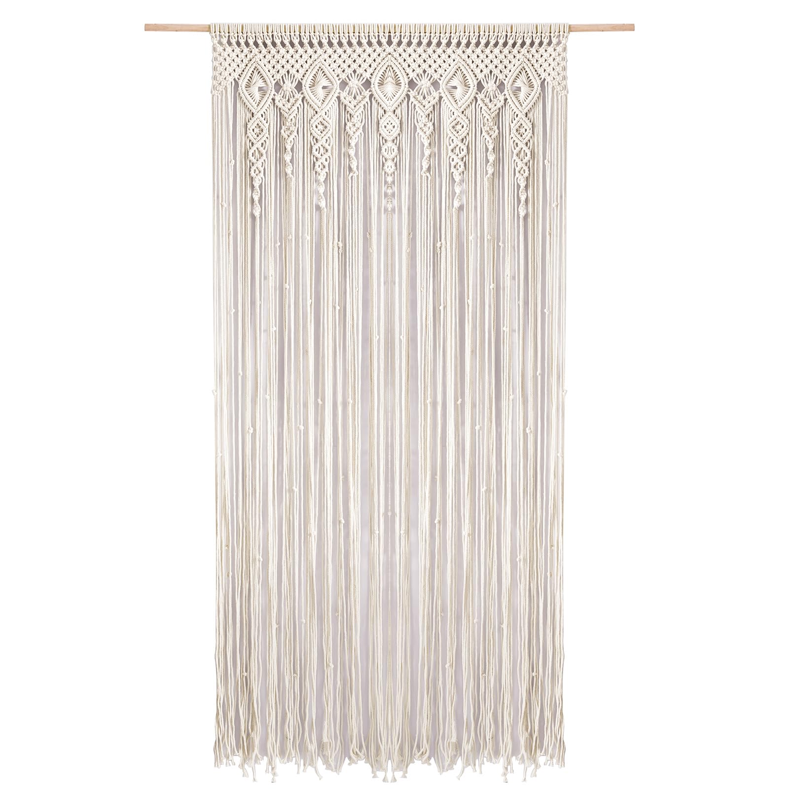 Rideau bohème pour porte Foreate en coton tissé de qualité supérieure