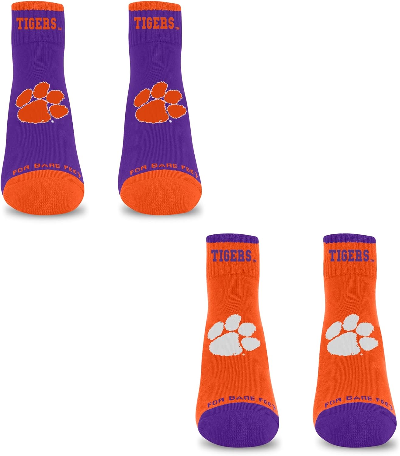 For Bare Feet NCAA Unisex Kids Front and Center Two Pack Ncaa Youth - Image 2