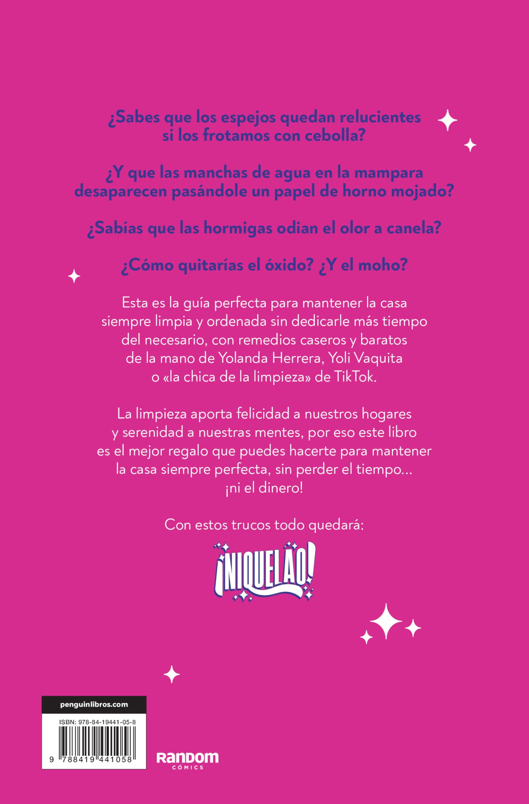 ¡Niquelao!: 100 trucos de limpieza para gente con prisas