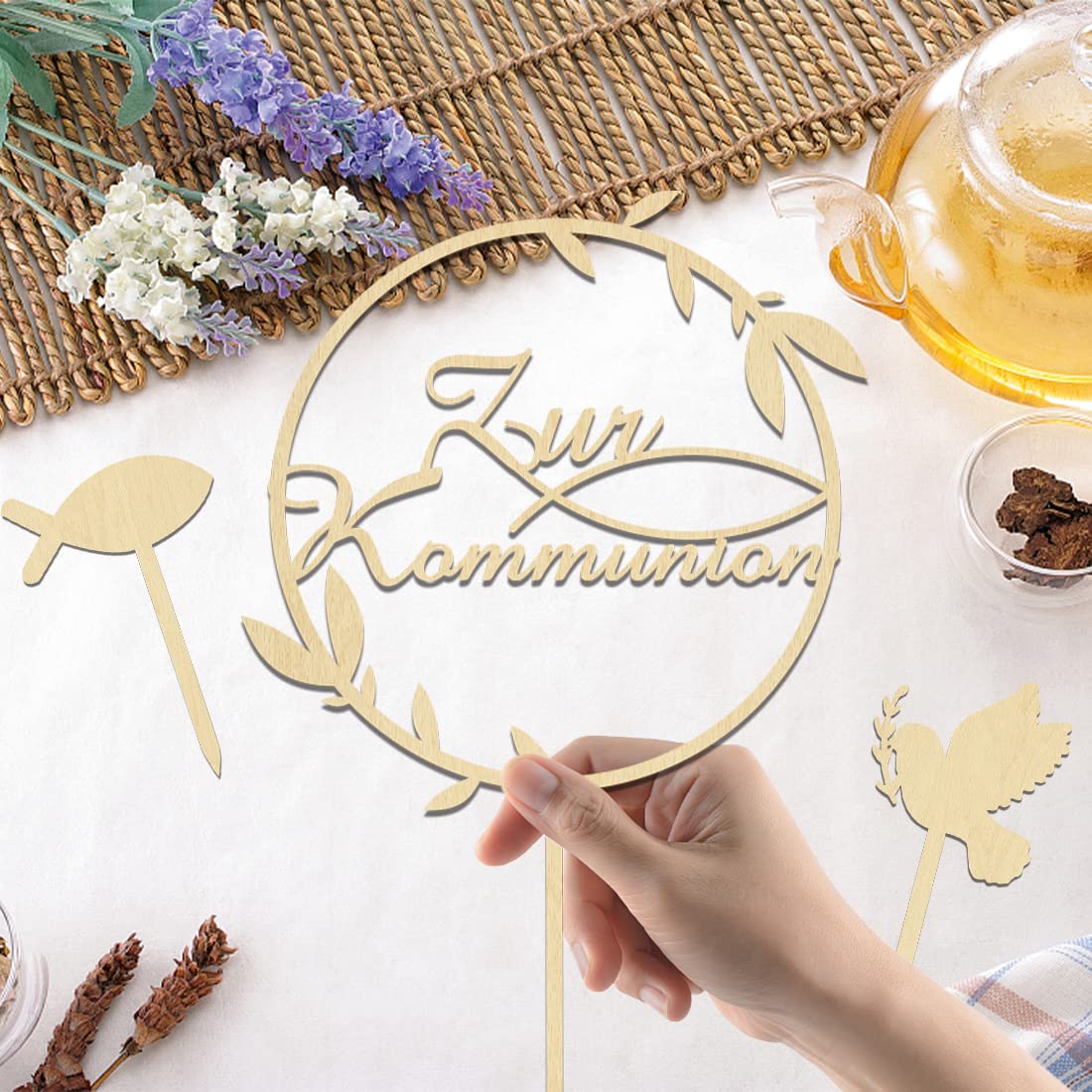 Lot De 36 Mini Pinces à Linge En Bois Pour Confirmation, Communion