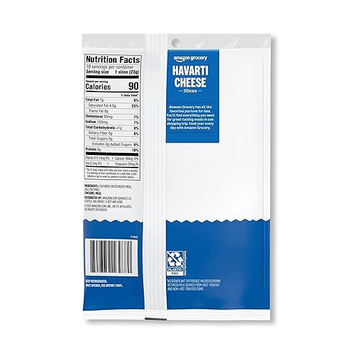 Miniatura 3 de Yaxa Brand, Happy Belly - Queso Havarti en rodajas, 10 rebanadas, 8 onzas