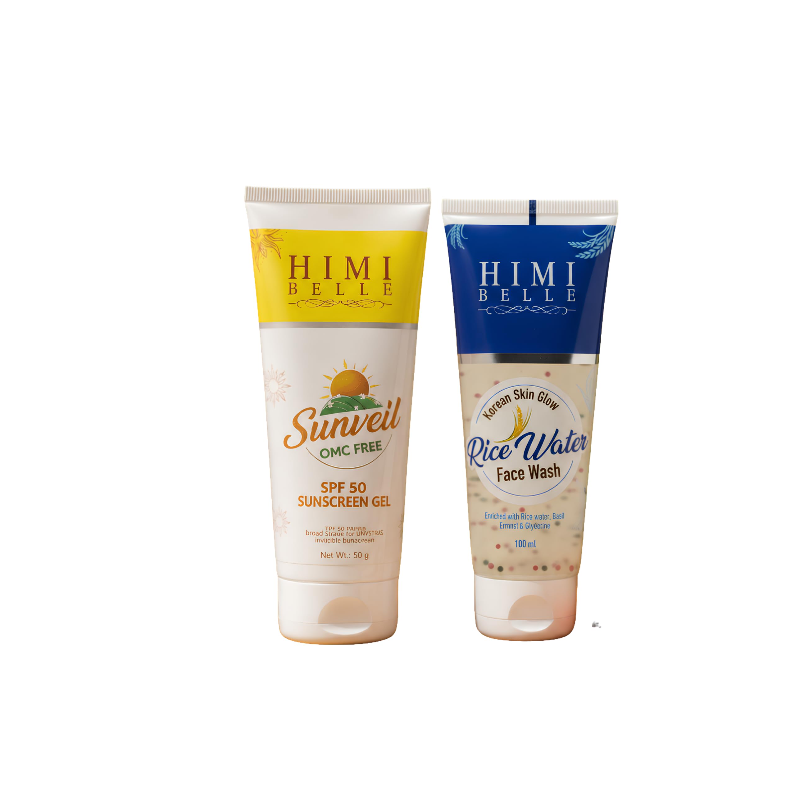 The Korean Glow Protect Duo | Rice Water Face Wash and Spf 50 Sunscreen Gel Set | Brightening Cleanser and Broad Spectrum Sun Protection for Radiant Skin-image-37