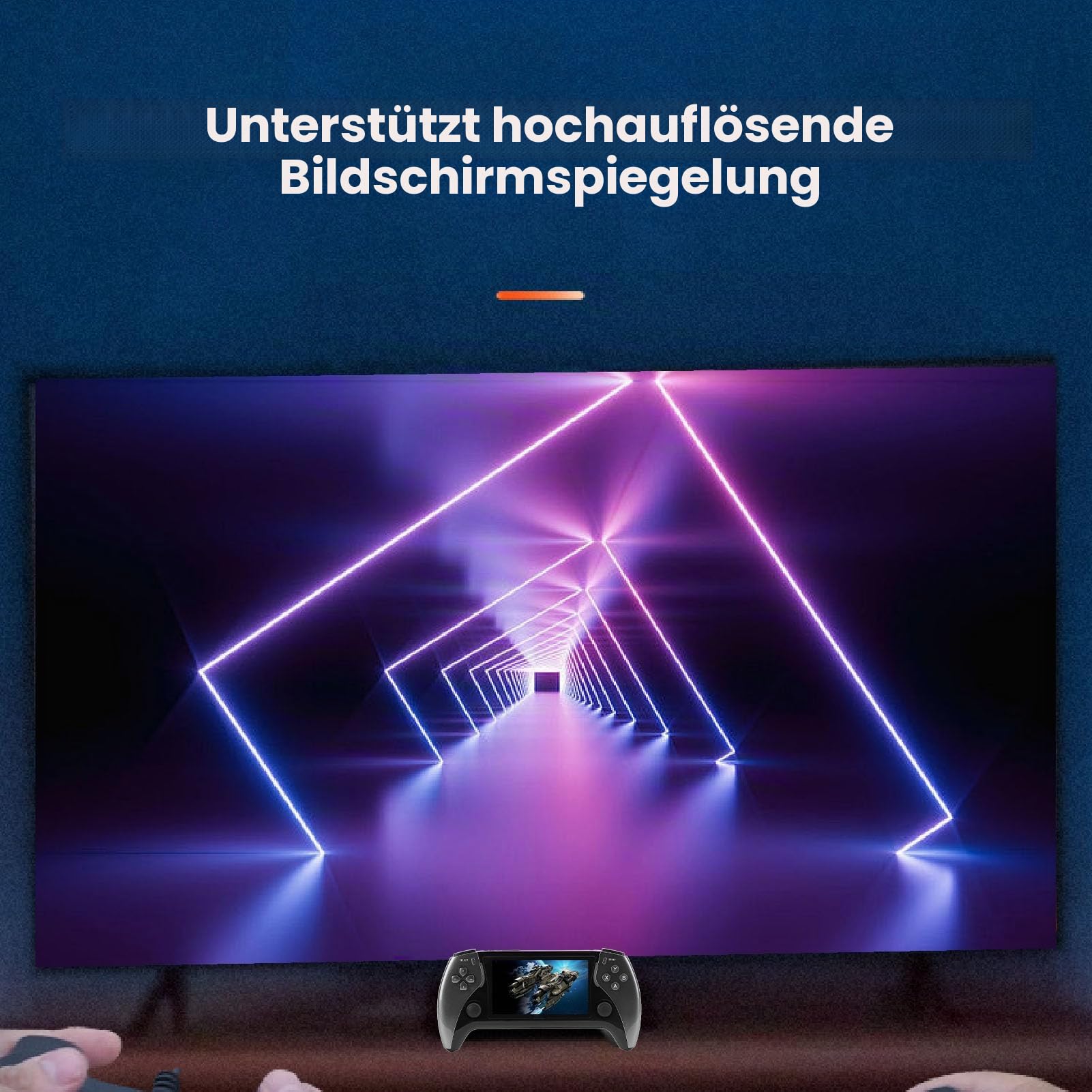 Handheld-Retro-Spielekonsole, 4,3 Zoll IPS 800 x 480 Bildschirm, Quad-CPU ATM 7051 DDR3, 2 GB ROM, 8 GB, unterstützt 11 Emulatoren, tragbare Spielekonsole für Erwachsene, Ki (Grad)