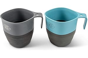 UCO Collapsible Cups for Camping, Backpacking, and Hiking (2 Pack, 12 Oz)