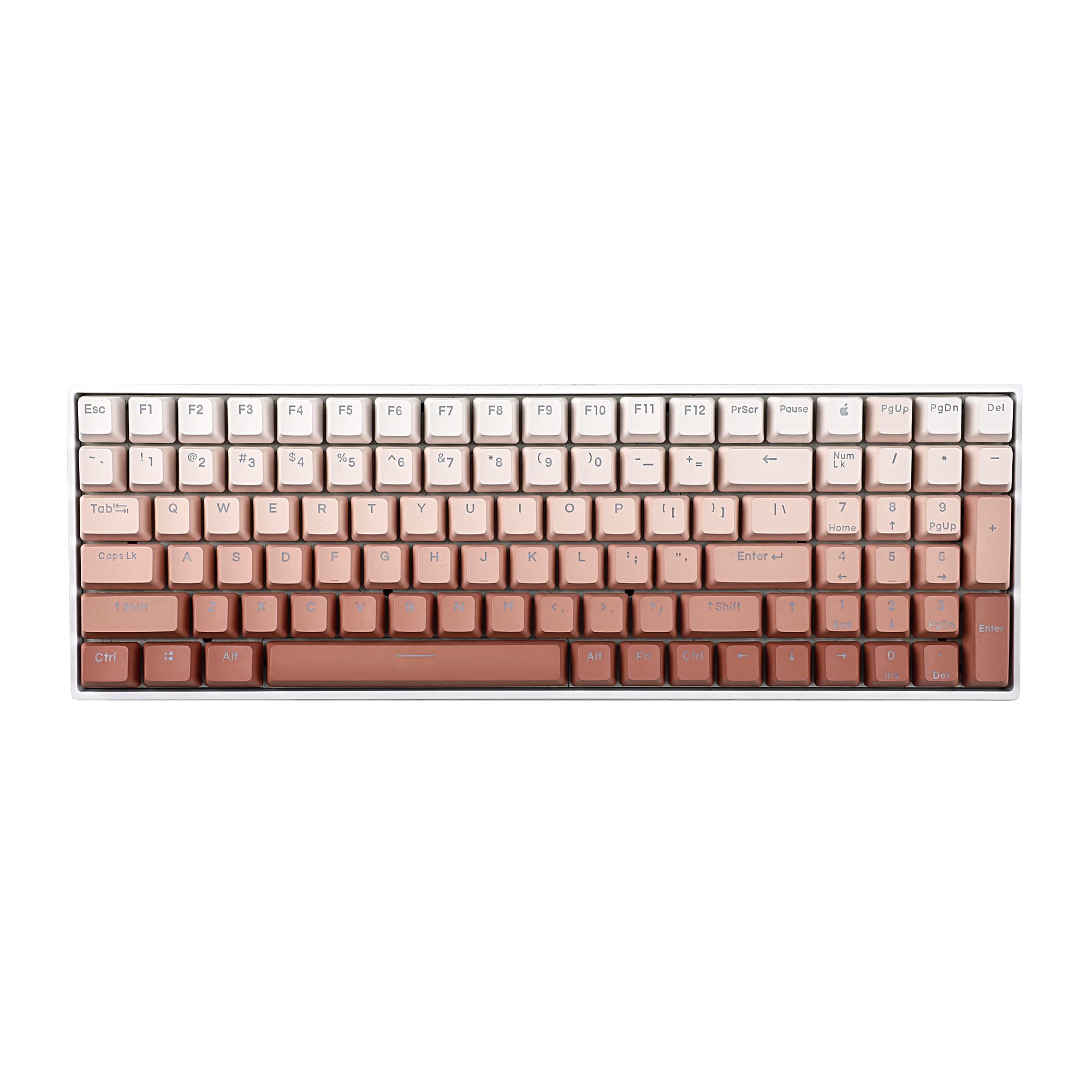 Amazon.com: YMDK 108 122 Double Shot Backlit Blush Keycaps PBT