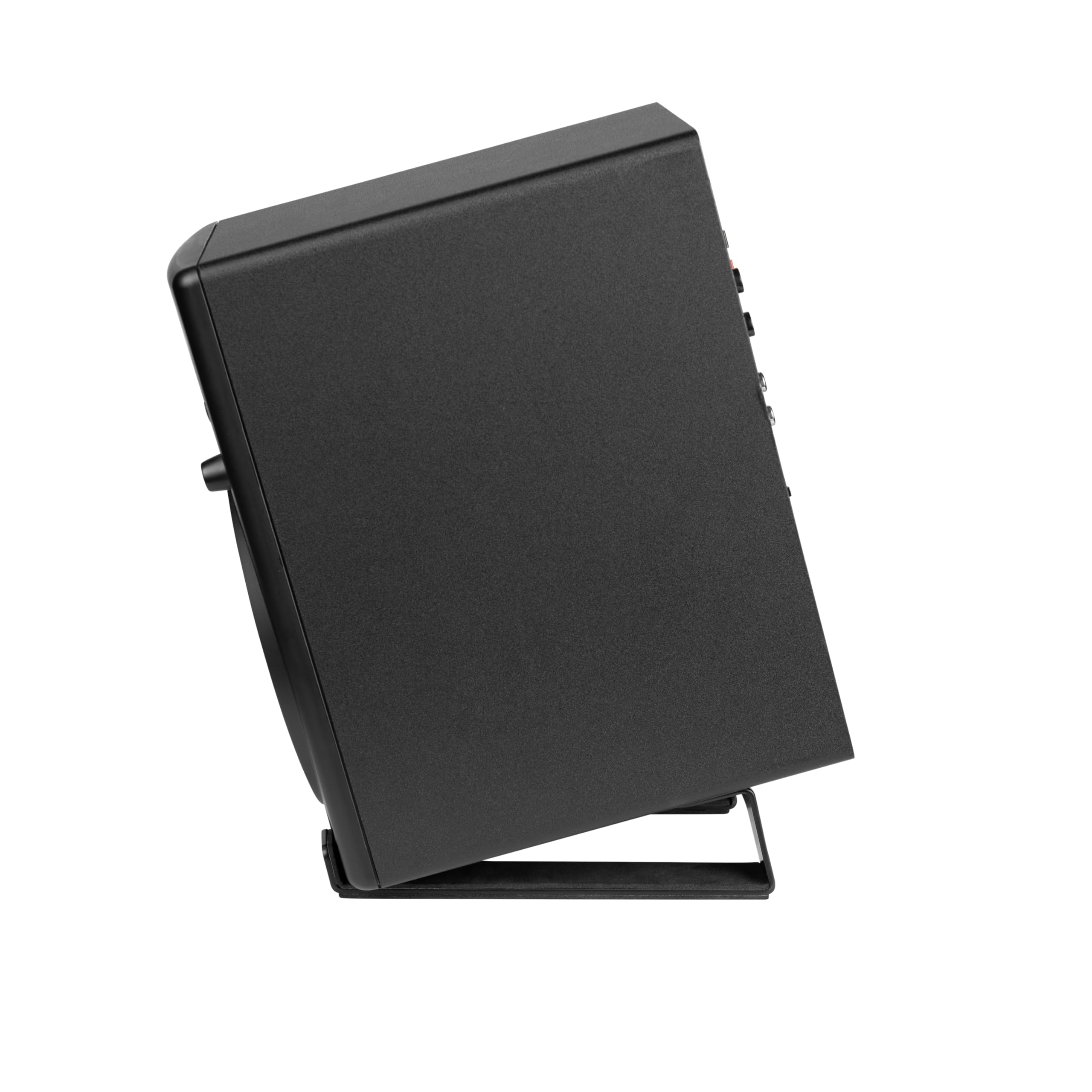 Gator Frameworks Supports de Bureau en Coin pour Haut-parleurs d'ordinateur et moniteurs de Studio de Petite à Moyenne Taille – Lot de 2 (GFW-SPKSTMNDSK-WDG)