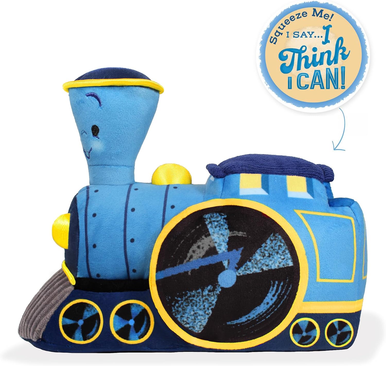 YOTTOY Little Engine that Could Plush – Talking Train Plush Toy Inspired by The Little Engine that Could by Watty Piper, Soft 10 Inch Storybook Train with 'I Think I Can' Sound