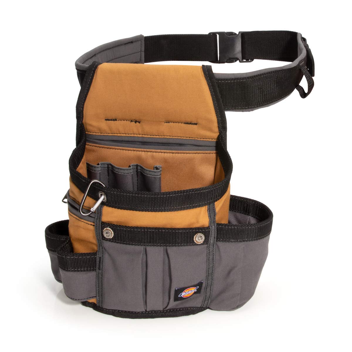 Dickies 8-Pocket Padded Tool Belt/Utility Pouch, Adjustable 3-Inch Belt, Durable Canvas Construction, Tan/Grey : Everything Else