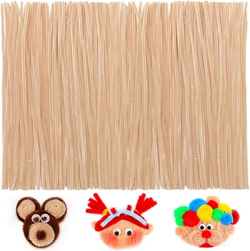 Vista 34 de Iooleem - 200 piezas de limpiadores de tubería amarillos, tallos de chenilla, limpiadores de tubería para manualidades, manualidades de limpiadores