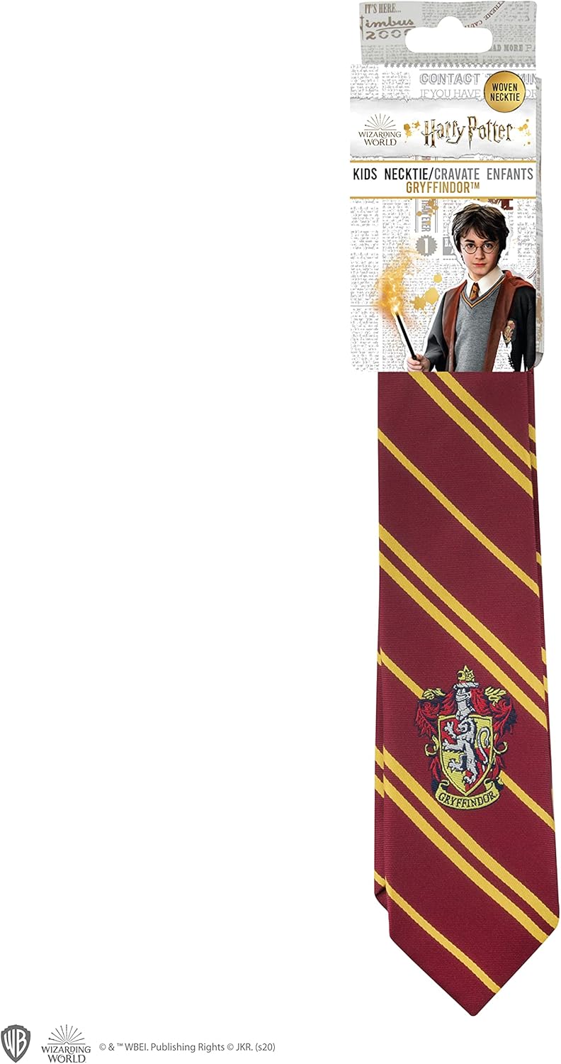 Cinereplicas Harry Potter - Necktie Woven Gryffindor/Hufflepuff/Ravenclaw/Slytherin - Kids - Official License