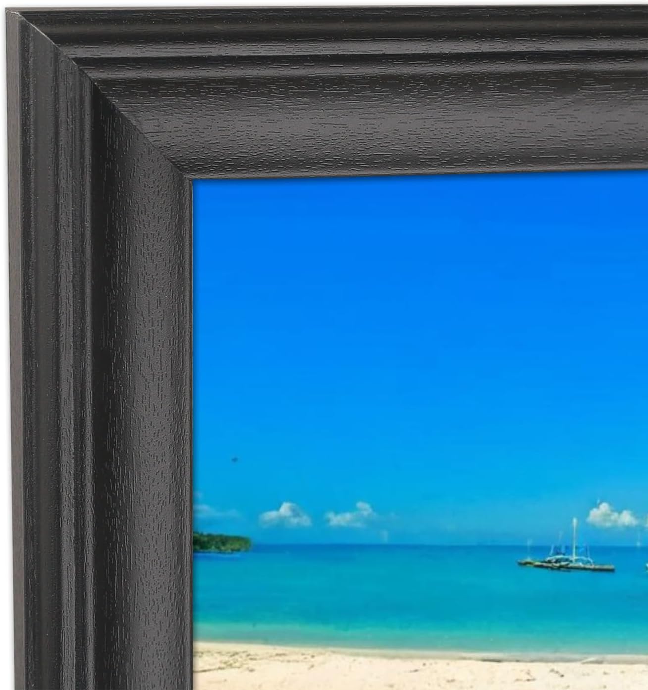 12x27 inch Panoramica Picture Frame Solid Wood Photo Frame 12x27 inch Poster Frame Painting Frame Black (X23B1227)