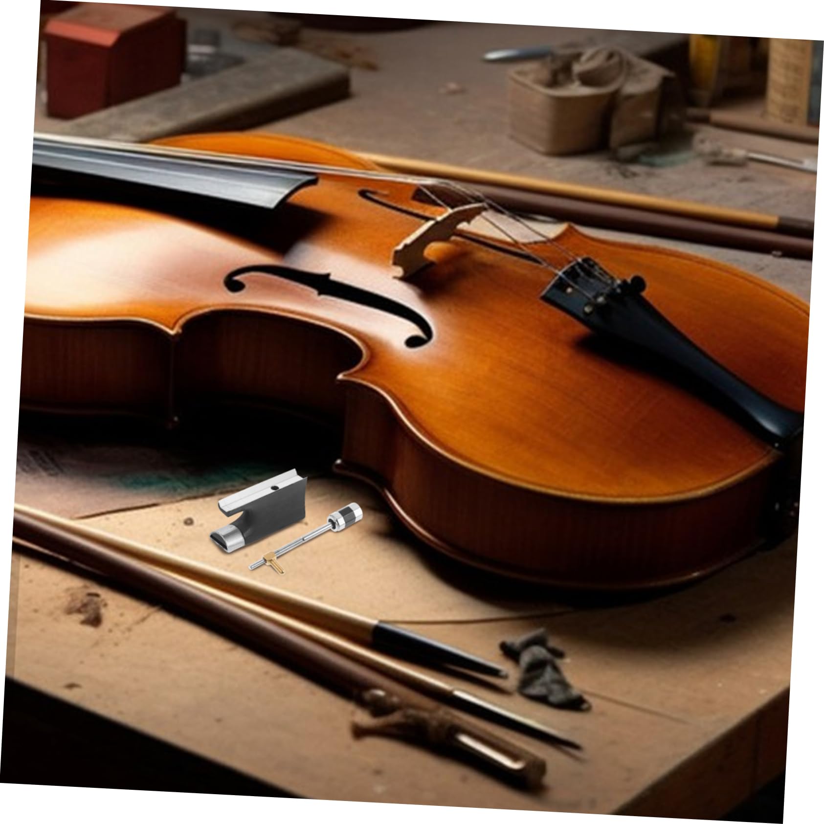 ibasenice 5sätze Violinbogen Frosch Hochwertiger Ersatz Für Geigenbogen Mit Schraubhaken Installieren Langlebig Für Musiker Die Perfekten Suchen