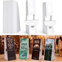 30 Pack Cardboard Easel Stand 15" & 12" Self Adhesive Cardboard Easel Back Display Stand for Table Top Photo Picture Poster Foam Board Painting Canvas Art Craft Retail Wedding Sign Holder