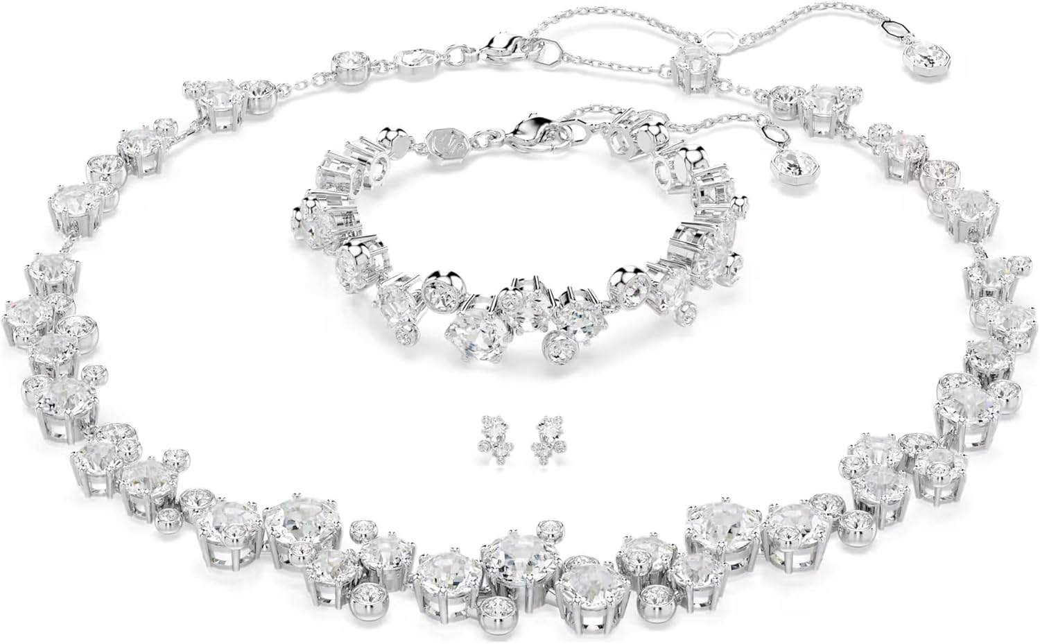 Swarovski Constella Rhodium Plated Crystal Set
