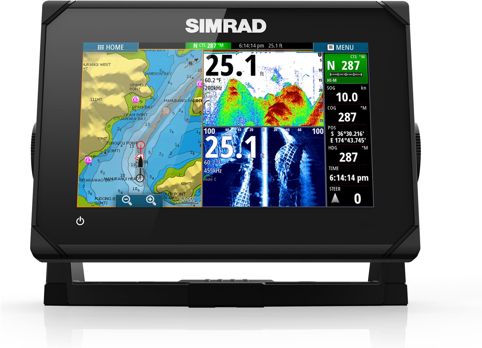 GO7 XSR - 7-inch Chartplotter with Active Imaging 3-in-1 Transducer, C-MAP Discover Chart Card