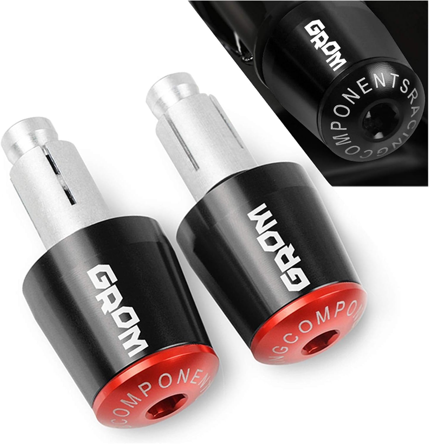 Motorcycle Handlebar Grips Slider Cap Plug Bar End Compatible With Hon Da GROM MSX125 MSX 125 2014-2019(A)