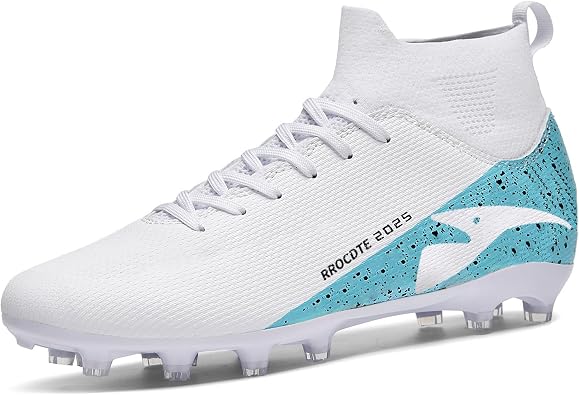 Boys Girls Soccer Shoes Outdoor Firm Ground Athletic Football Cleats for Little/Big Kid