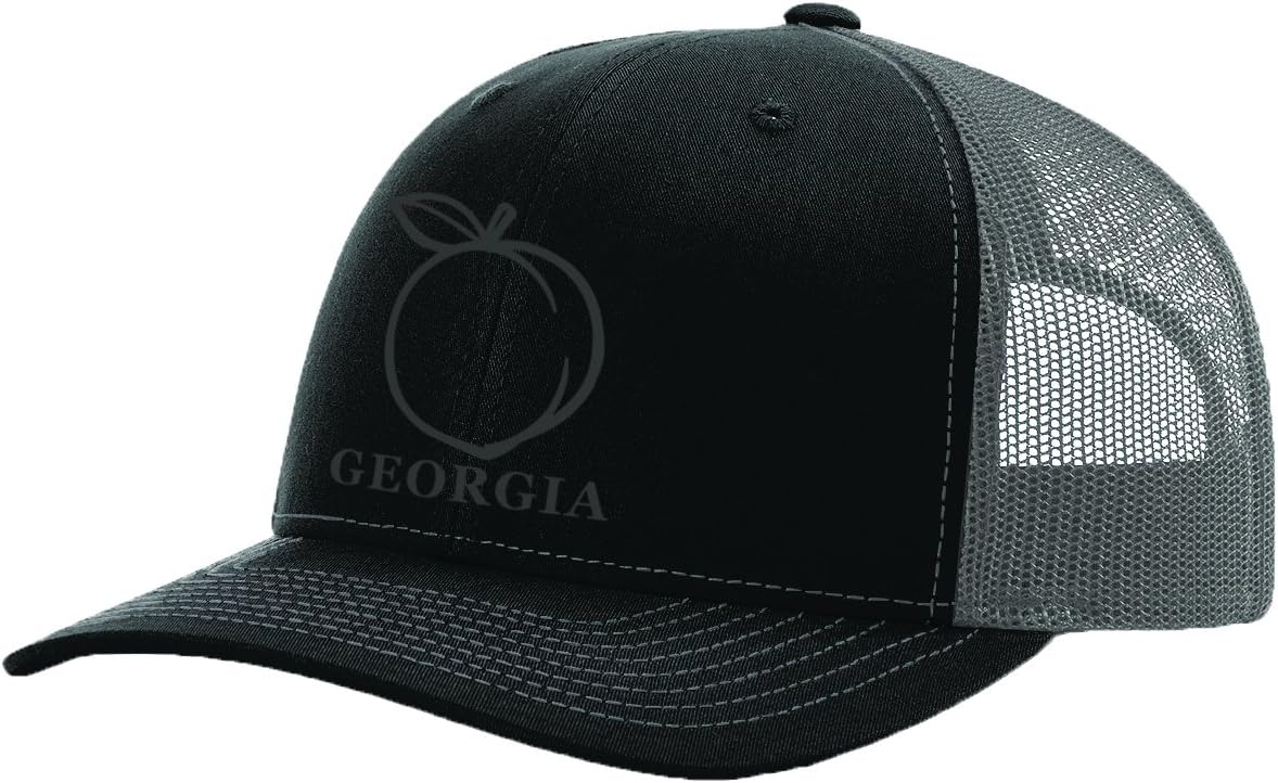Heritage Pride Georgia Peach Embroidered Trucker Hat