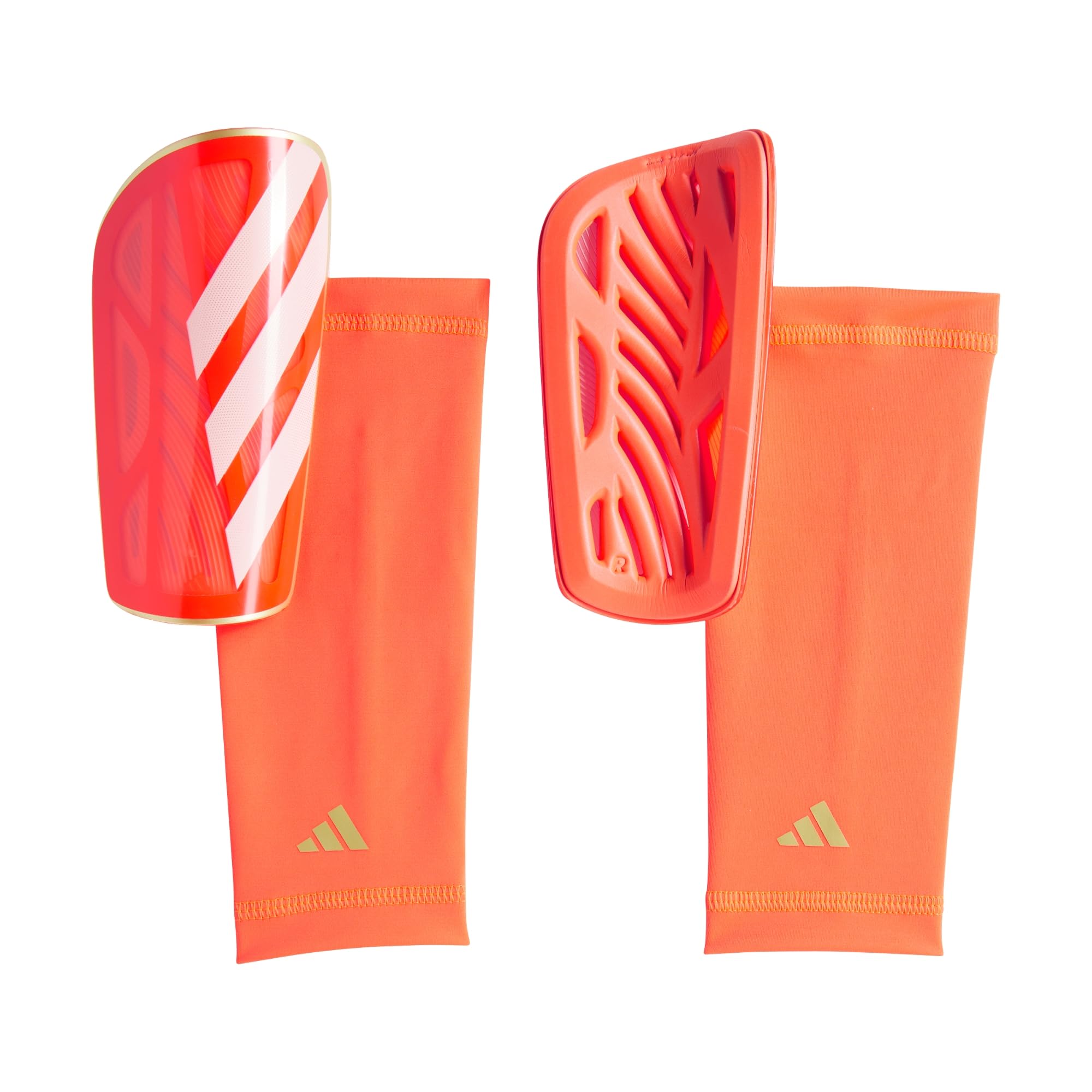 adidasTIRO SG LGE SOLRED/WHITE/GOLDMT FOOTBALL/SOCCER SHIN GUARD for Unisex
