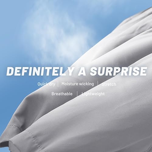 Miniatura 6 de MIER Pantalones cortos de entrenamiento para hombre, de secado rápido, activos, de 5 pulgadas, con bolsillos, ligeros, transpirables